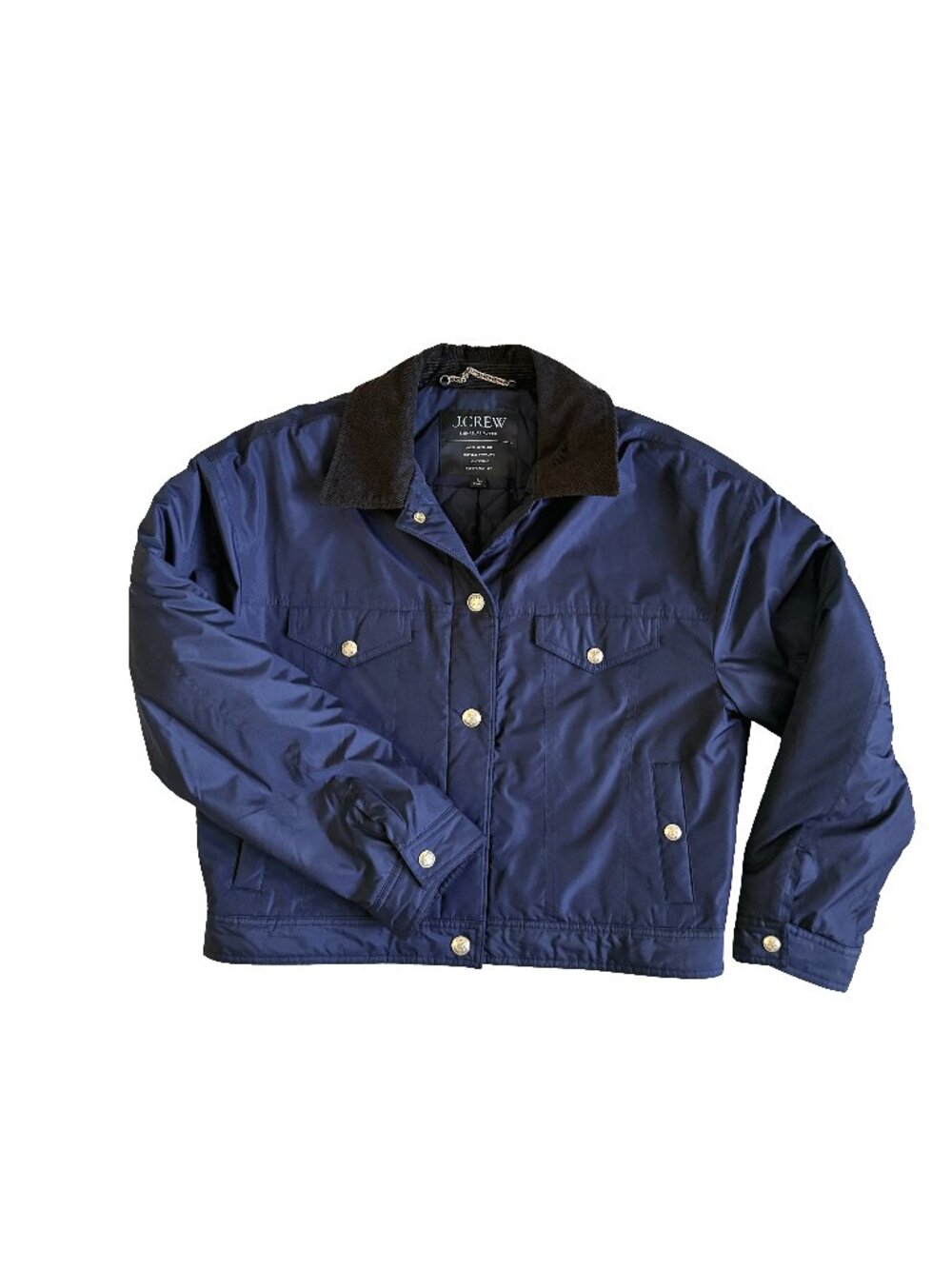 J.Crew Small Navy Puffer Trucker Jacket